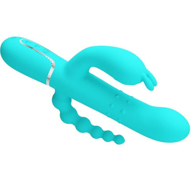 Vibratore Rabbit Triplo con Stimolatore Anale e Vibrazioni Potenti